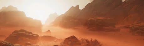 A desert planet prone to unpredictable and dangerous,sand twisters.