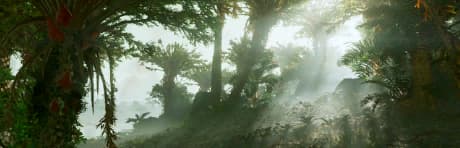 Abundant with life, this wet planet is covered in deep oceans, thick forests, and tall grasses.